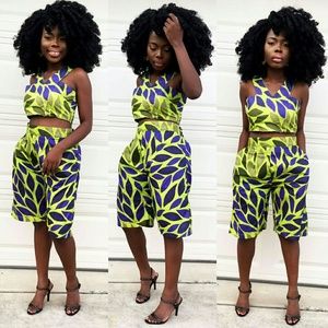 Women African print 2 pcs set of top & baggy Pants